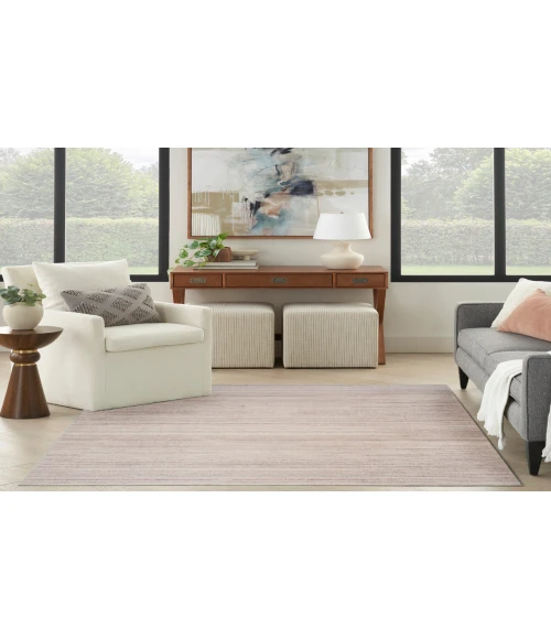 Nourison Washable Essentials Ivory Mocha WAE01 5 ft. 3 in. X 7 ft. 3 in. Rectangle Rug