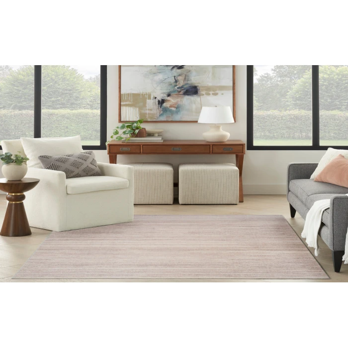 Nourison Washable Essentials Ivory Mocha WAE01 5 ft. 3 in. X 7 ft. 3 in. Rectangle Rug