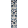 Nourison Home Aloha ALH25 Blue Grey 2 ft. 3 in. X 12 ft. Area Rug