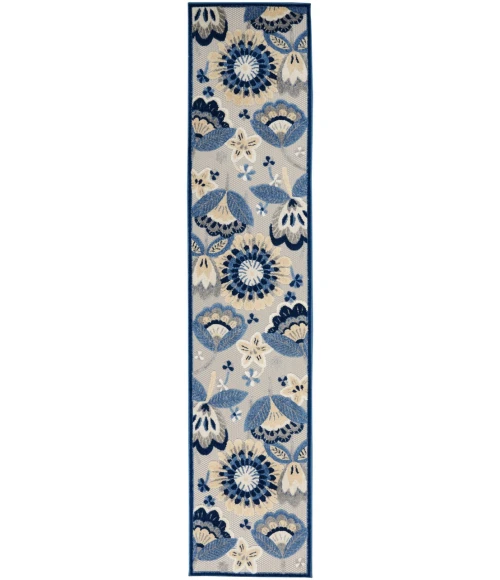 Nourison Aloha Area Rug ALH25-Blue/Grey
