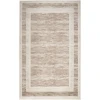 Nourison Home Serenity Home SRH07 Mocha Ivory 5 ft. 3 in. X 7 ft. 3 in. Area Rug