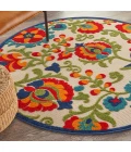 Nourison Aloha Round Area Rug ALH17-Multicolor