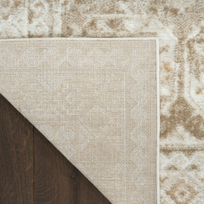 Nourison Dekor Ivory Taupe DEK01 2 ft. X 4 ft. Rect. Rug