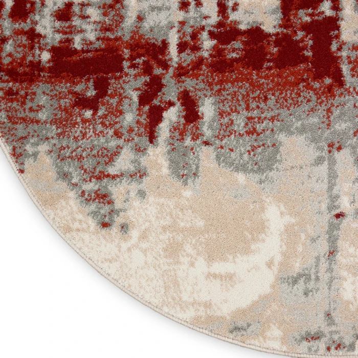 Nourison Maxell Area Rug MAE14-Ivory/Red