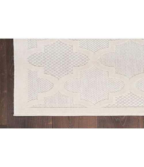Nourison Easy Care Ivory/White NES01 2 ft. X 4 ft. Rectangle Rug