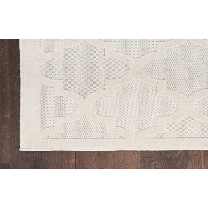 Nourison Easy Care Ivory/White NES01 2 ft. X 4 ft. Rectangle Rug