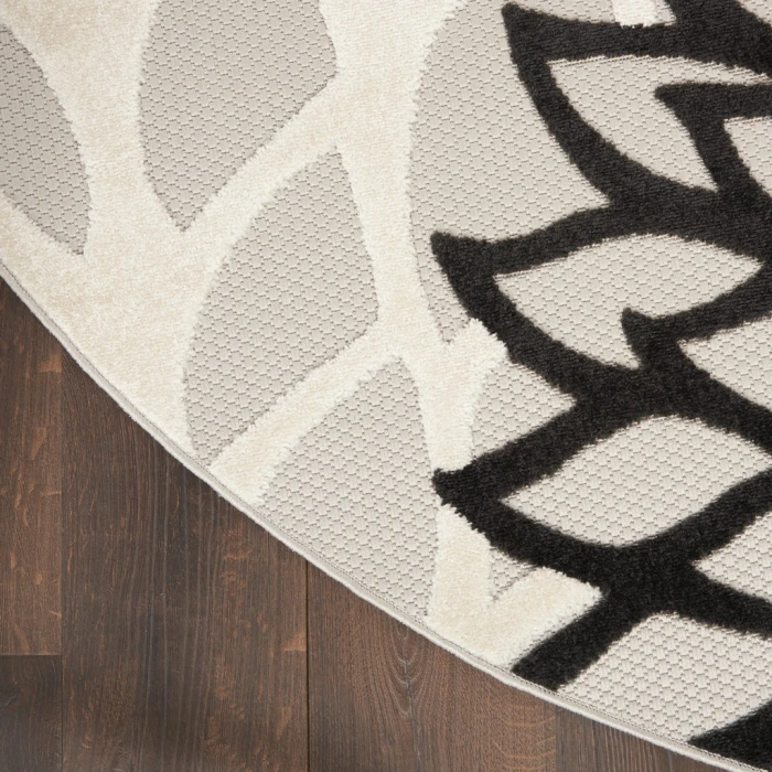Nourison Aloha Area Rug ALH05-Black White