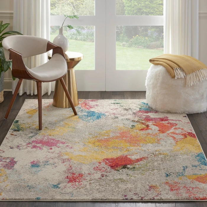 Nourison Celestial Area Rug CES12-Ivory/Multicolor