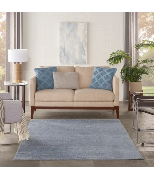 Nourison Essentials Blue/Grey Area Rug NRE01-Blue/Grey