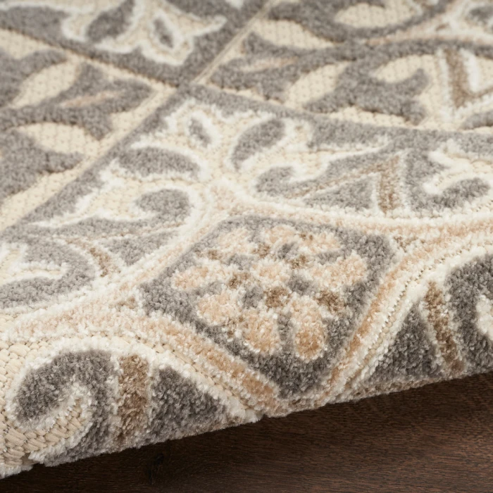Nourison Aloha Area Rug ALH34 Ivory Grey