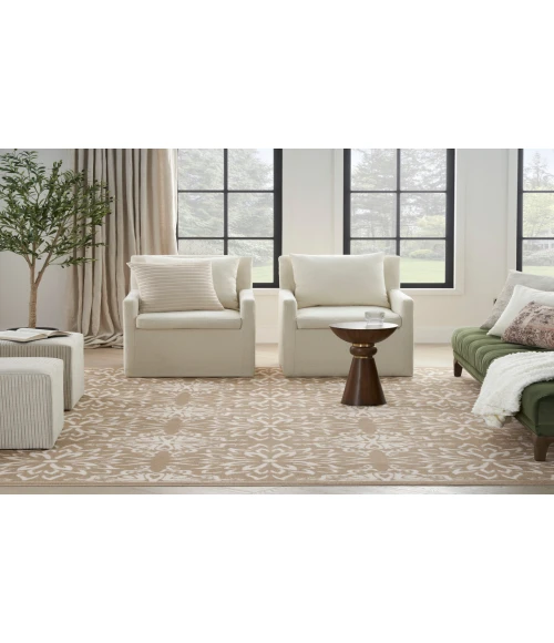 Nourison Jubilant Taupe JUB06 5 ft. 3 in. X 7 ft. 3 in. Rectangle Rug
