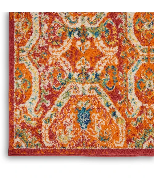 Nourison Allur Area Rug ALR05-Red Multicolor