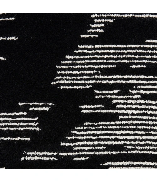 Michael Amini Ma30 Star Area Rug SMR02 Black Ivory