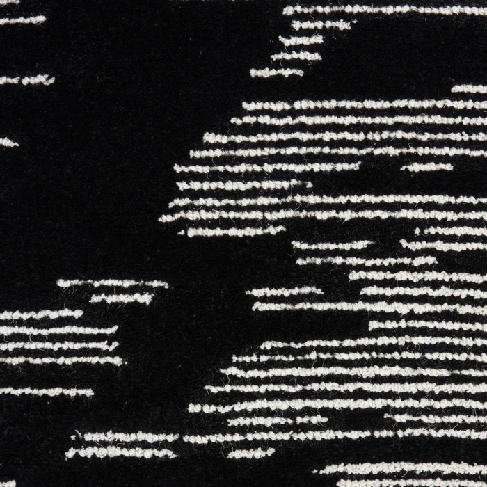 Michael Amini Ma30 Star Area Rug SMR02 Black Ivory