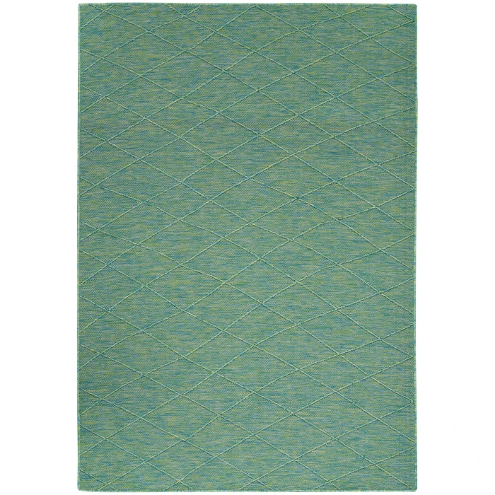 Nourison Washable Solutions Blue/Green WSL01 5 ft. X 7 ft. Rect. Rug