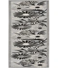 Nourison Aloha Black White ALH33 2 ft. X 6 ft. Rectangle Rug