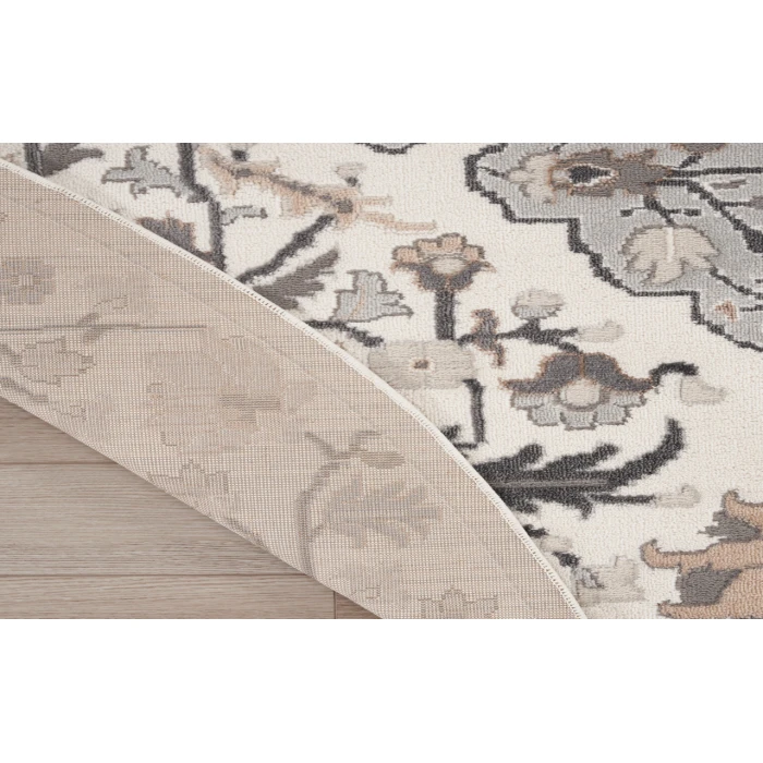Nourison Elation Ivory Grey ETN09 7’10” Round Rug