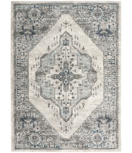 Kathy Ireland American Manor Area Rug AMR02 Grey 3'11" x 5'11"