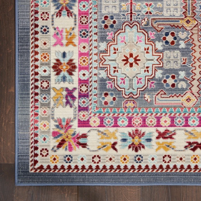 Nourison Vintage Kashan Area Rug VKA05-Grey/Multi