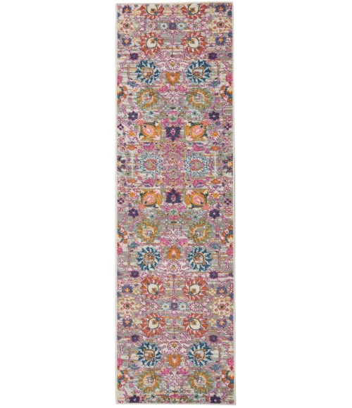 Nourison Passion Area Rug PSN01 Silver 2'2" x 10'