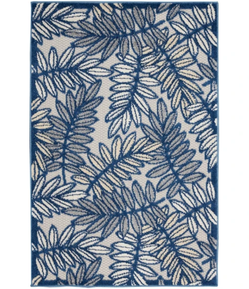 Nourison Aloha Area Rug ALH18-Ivory/Navy