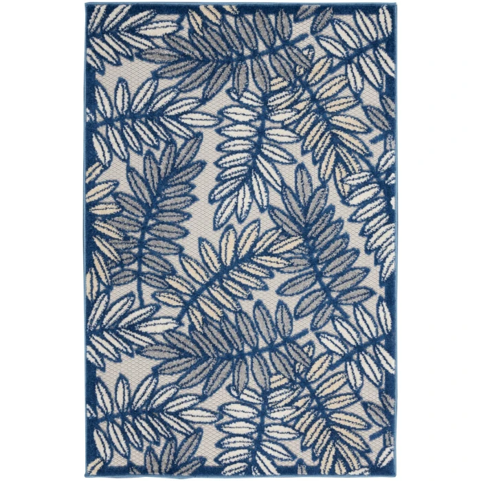 Nourison Aloha Area Rug ALH18-Ivory/Navy