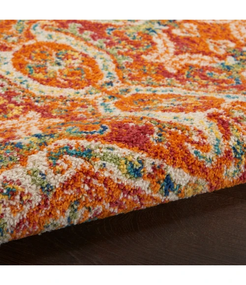 Nourison Allur Area Rug ALR05-Red Multicolor