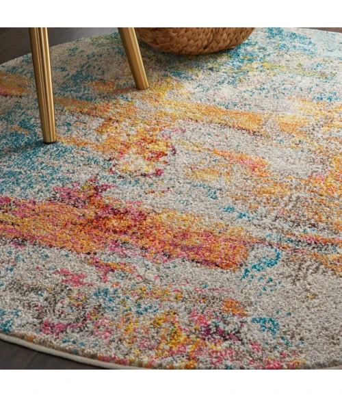 Nourison Celestial Round Area Rug CES02-Sealife