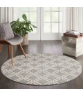 Nourison Jubilant Round Area Rug JUB17-Grey