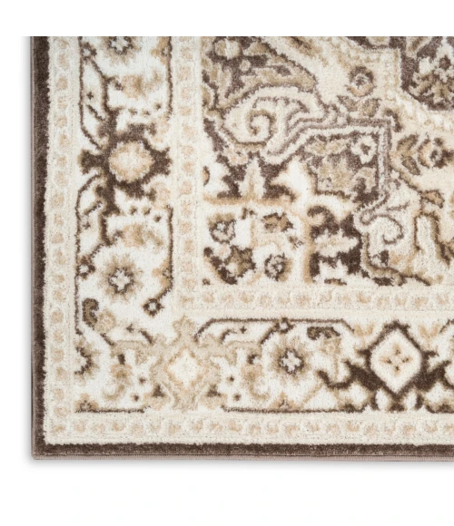 Nourison Dekor Brown Ivory DEK08 5 ft. 3 in. X 7 ft. Rect. Rug