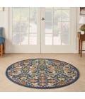 Nourison Allur Area Rug ALR03 Navy Multicolor