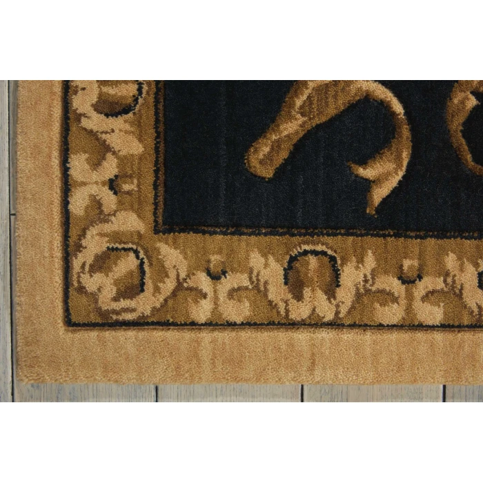 Nourison Home Vallencierre Beige Black VA35 9ft.9in. x 13ft.9in. Rect. Rug