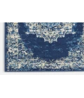 Nourison Grafix Navy Blue GRF14 2 ft. X 6 ft. Rectangle Rug