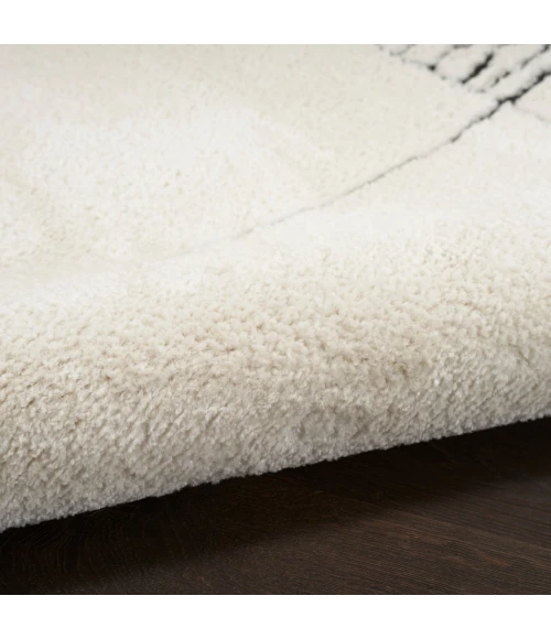 Nourison Modern Comfort Ivory Black MNC02 8 ft. X 10 ft. Rect. Rug