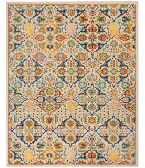 Nourison Allur Area Rug ALR03-Ivory Multicolor