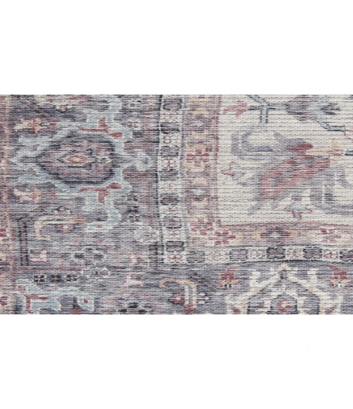 Nicole Curtis Machine Washable Series 1 Grey SR104 3 ft. X 5 ft. Rectangle Rug