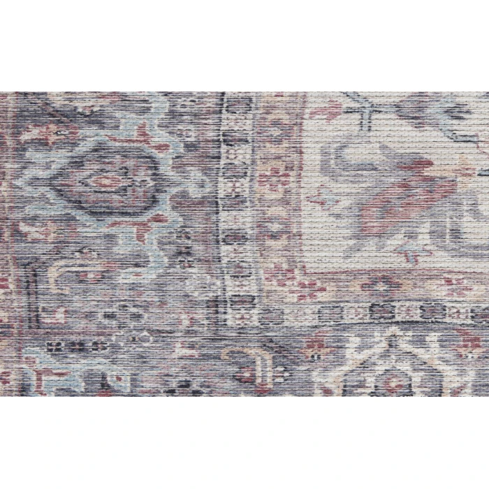 Nicole Curtis Machine Washable Series 1 Grey SR104 3 ft. X 5 ft. Rectangle Rug