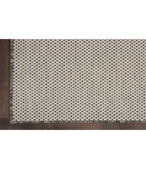Nourison Courtyard Ivory/Charcoal COU01 4 ft. Square Rug