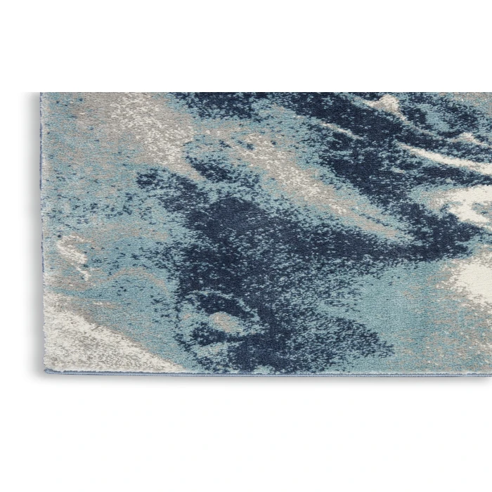 Nourison American Manor Blue Ivory AMR03 7 ft. 10 in. X 9 ft. 10 in. Rectangle Rug