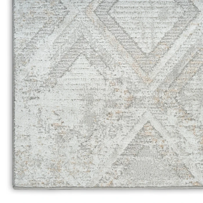 Nourison Dekor Grey DEK05 2 ft. X 4 ft. Rect. Rug