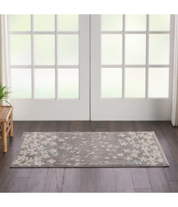 Nourison Home Tranquil TRA04 Grey Beige 2 ft. X 4 ft. Area Rug