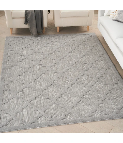 Nourison Easy Care Area Rug NES01 Silver Grey