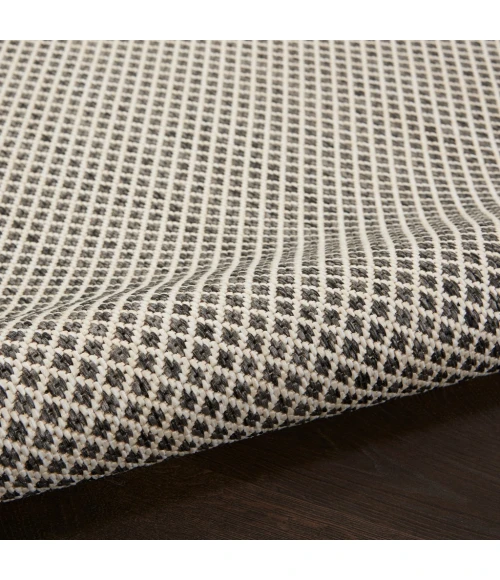 Nourison Courtyard Area Rug COU01-Ivory Charcoal