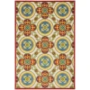 Nourison Home Aloha ALH30 Red Multicolor 5 ft. 3 in. X 7 ft. 5 in. Area Rug