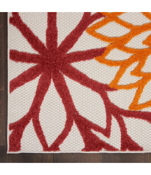 Nourison Aloha Indoor/Outdoor Area Rug ALH05-Red Multi Colored