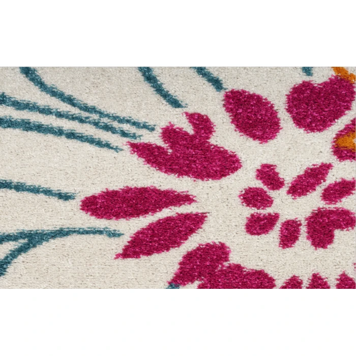 Nourison Passion Ivory/Multi PSN17 2 ft. 2 in. X 10 ft. Rectangle Rug