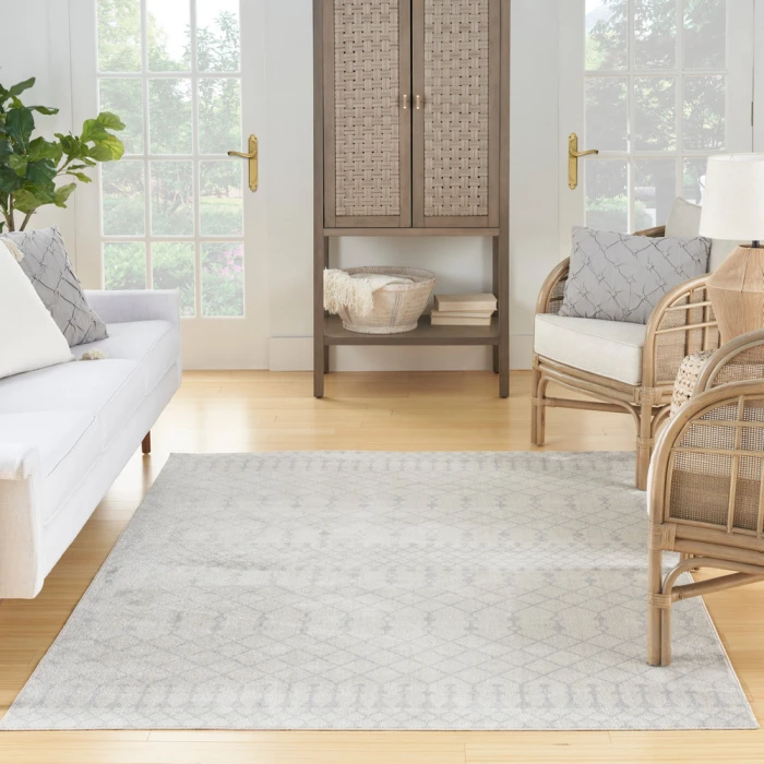 Nourison Astra Machine Washable Area Rug ASW10 Ivory