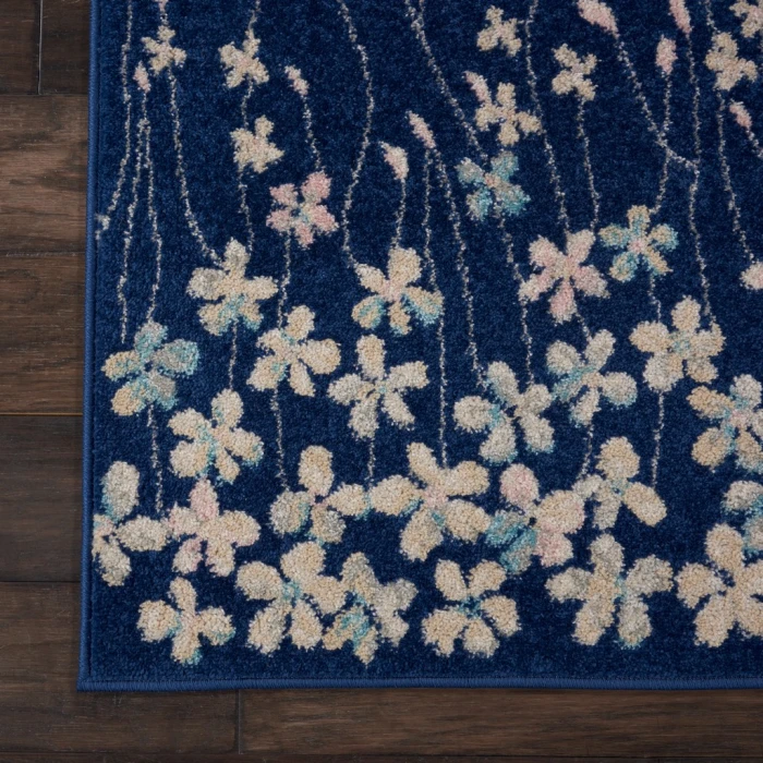 Nourison Tranquil Runner Area Rug TRA04-Navy