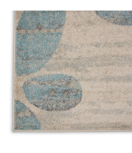 Nourison Tranquil Area Rug TRA01-Ivory/Light Blue