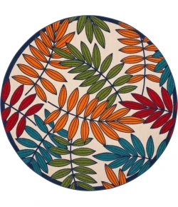 Nourison Home Aloha ALH18 Multicolor 7 ft. 10 in. Round Area Rug